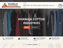 Tablet Screenshot of khawajaindustries.com